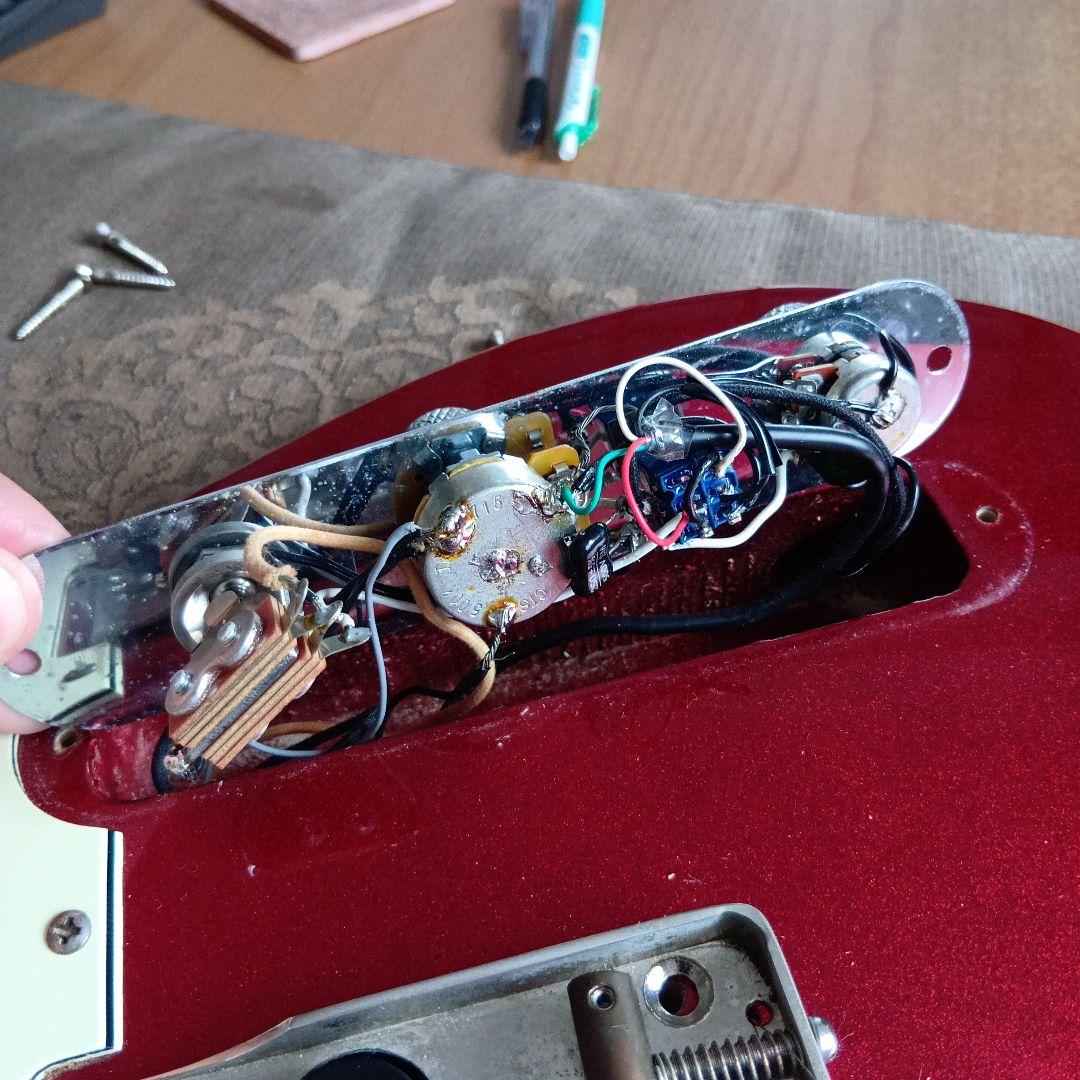 Bacchus　テレキャス ディマジオPU、ロックペグ、ブリッジ等グレードアップ