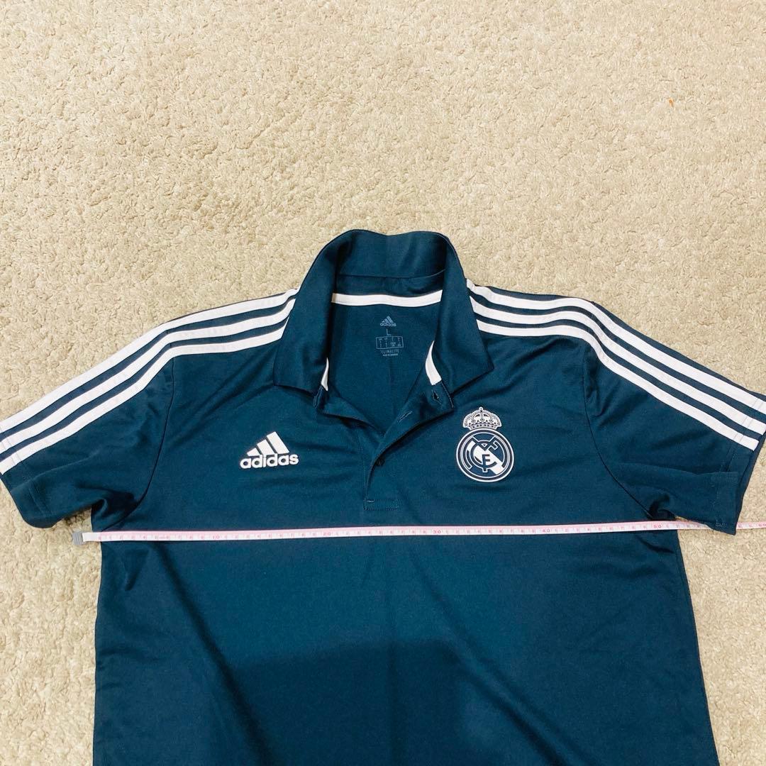 adidas レアルマドリード　ポロシャツ　パンツ　セットアップ　Lサイズ