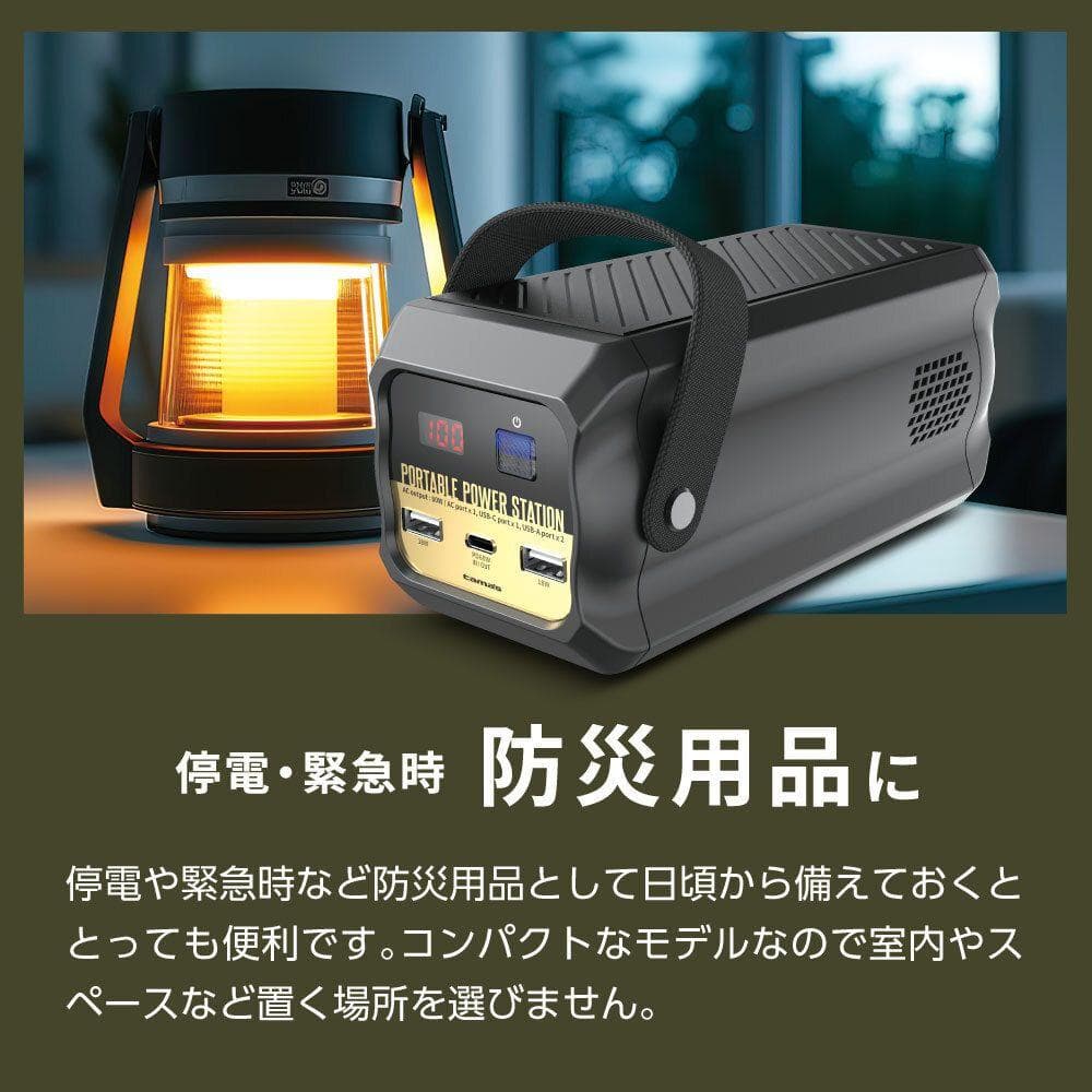 新品保証付 多摩電子工業 超小型ポータブル電源80W TL153K