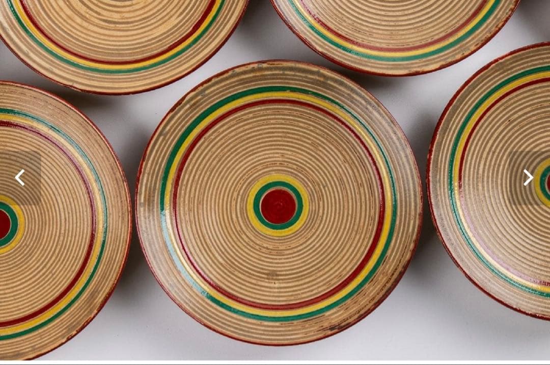 小坂屋 活洲 着彩独楽皿10客 共箱 魯山人　乾山 永楽善五郎　骨董