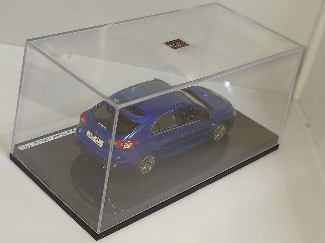三菱 ランサースポーツバック 1/43 ミニカー ブルー ビテセ