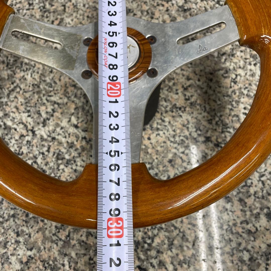 S*T様 ★OBA オバ ウッド ステアリング 当時物 ハンドル 自動車パーツ