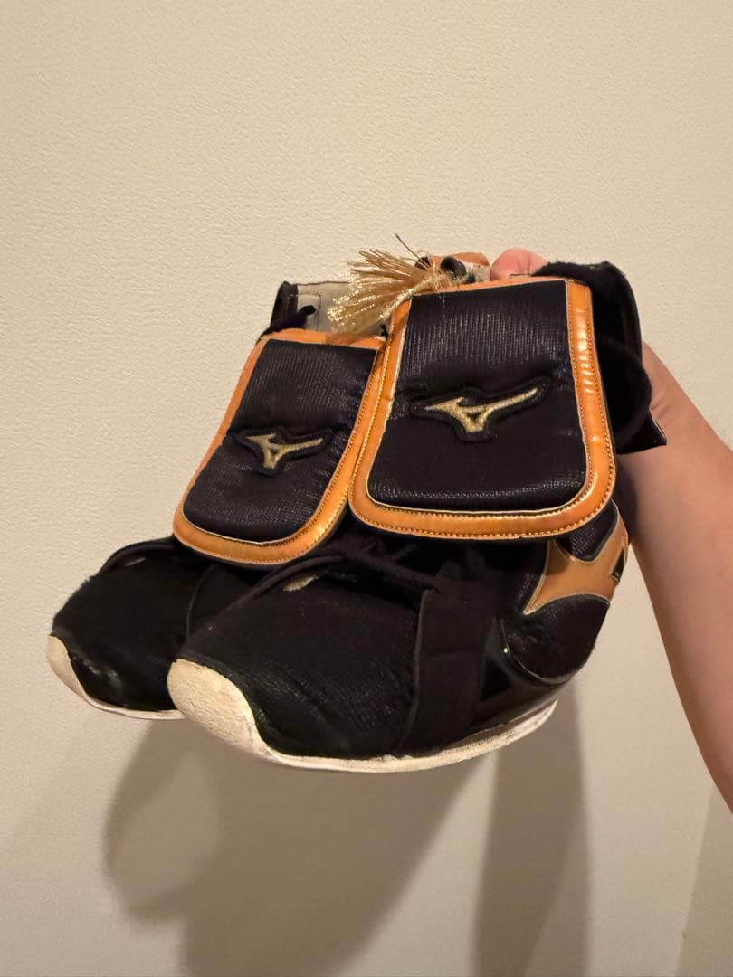 タ*ン様 Mizuno ボクシングシューズ 黒/金 ハイカット　28.0cm