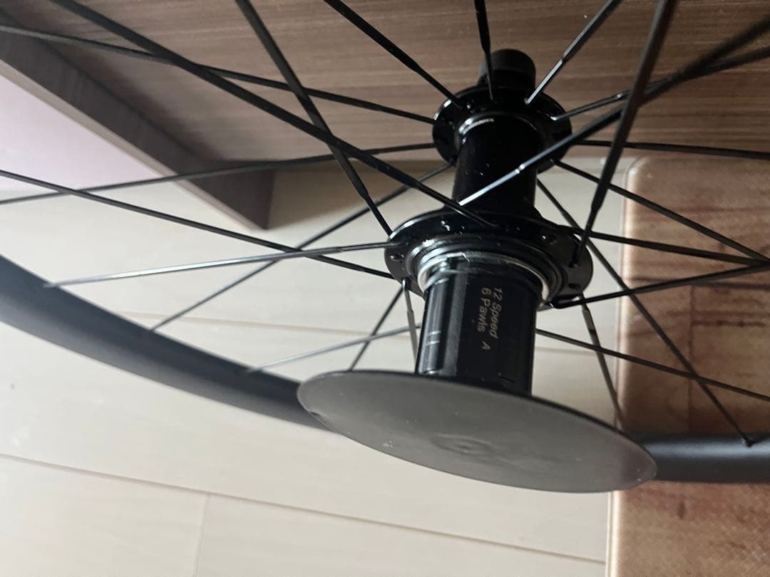 新品未使用　カーボンリムブレーキ用ホイールセット50mm／シマノ11・12速対応