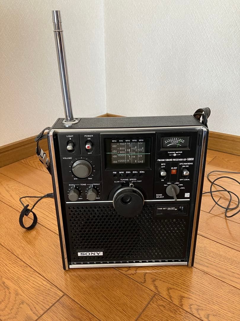 ソニースカイセンサーICF 5800 BCLラジオ 中古品