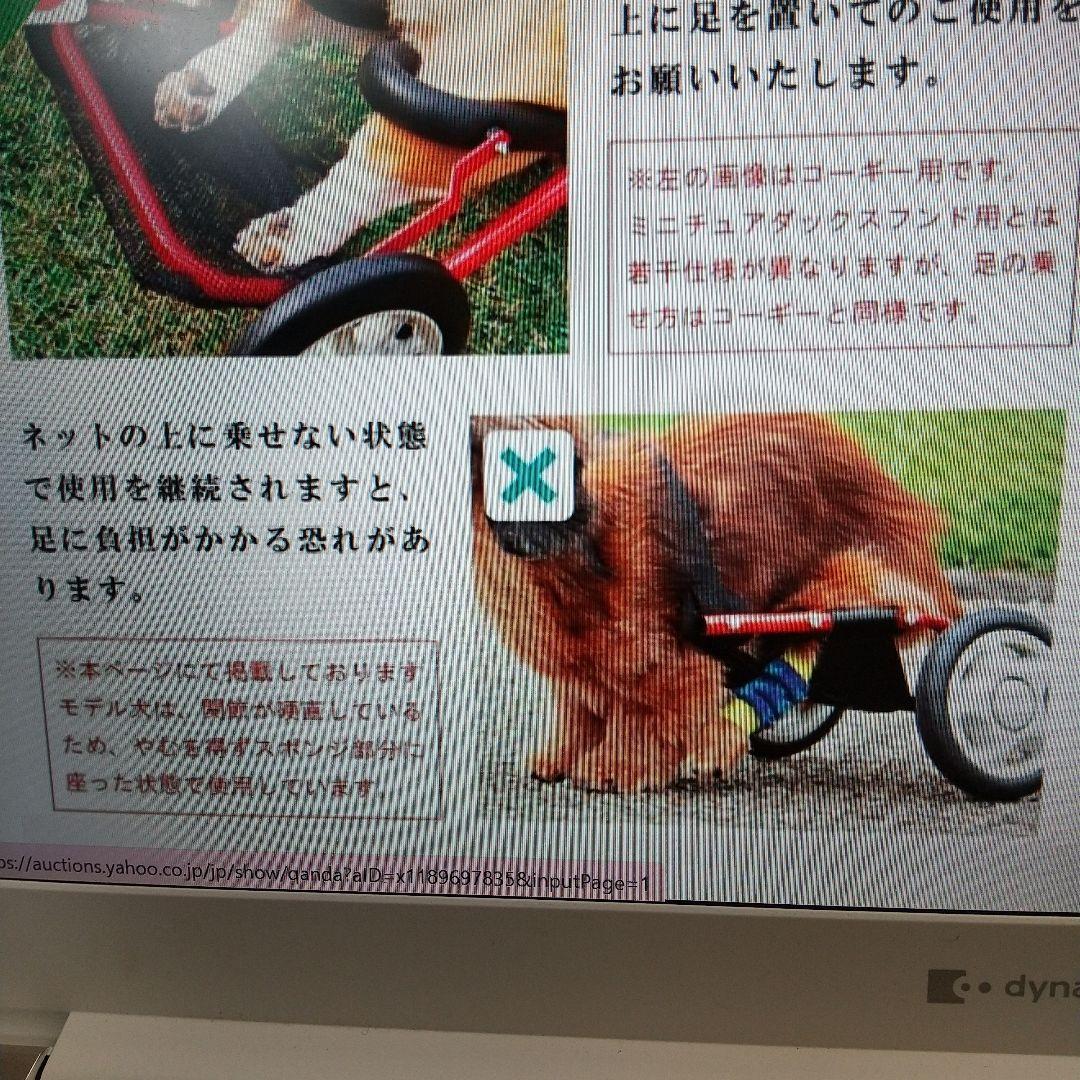 犬用車いす 赤 ミニチュアダックスフンド専用