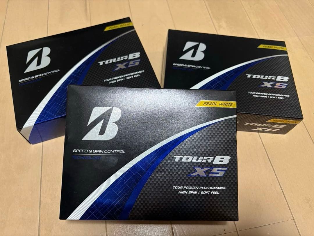 タイムセール！ ブリヂストン TOUR B XSパールホワイト 3箱セット