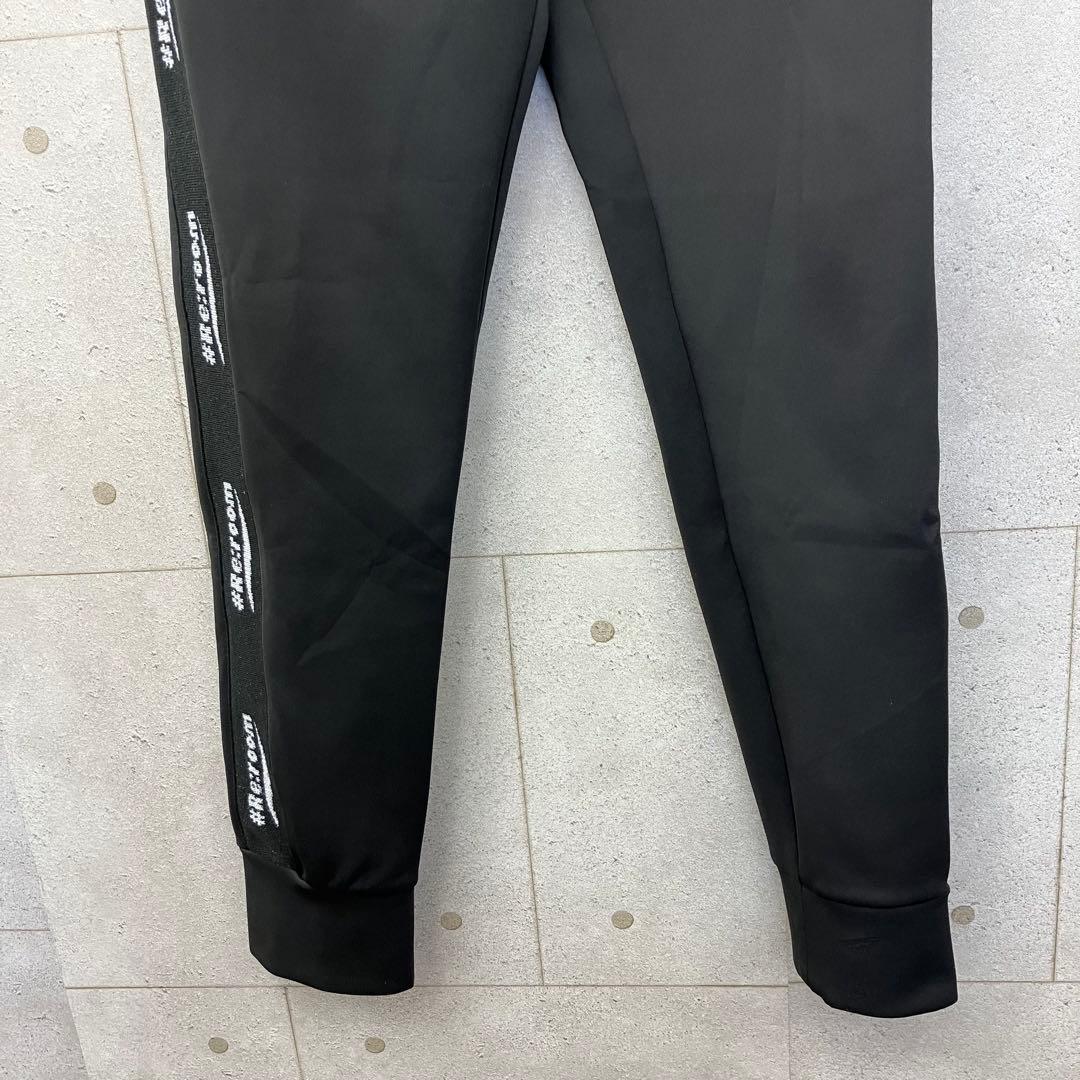 Re:room リルーム ジャージ上下 セットアップ サイドロゴ メンズ 黒