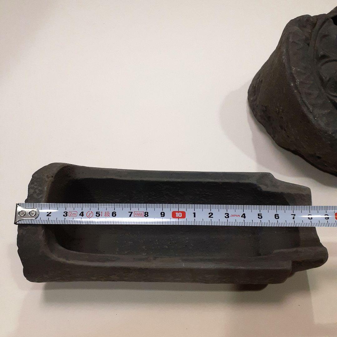 古代瓦花器　3点