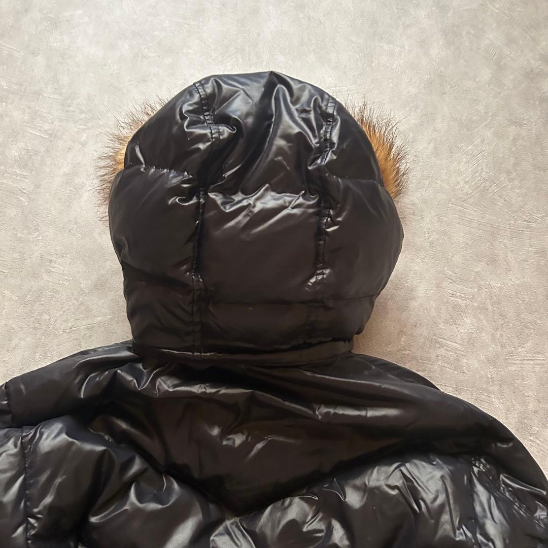 ジャケット・アウター uniqlo grunge hood fur down jacket navy