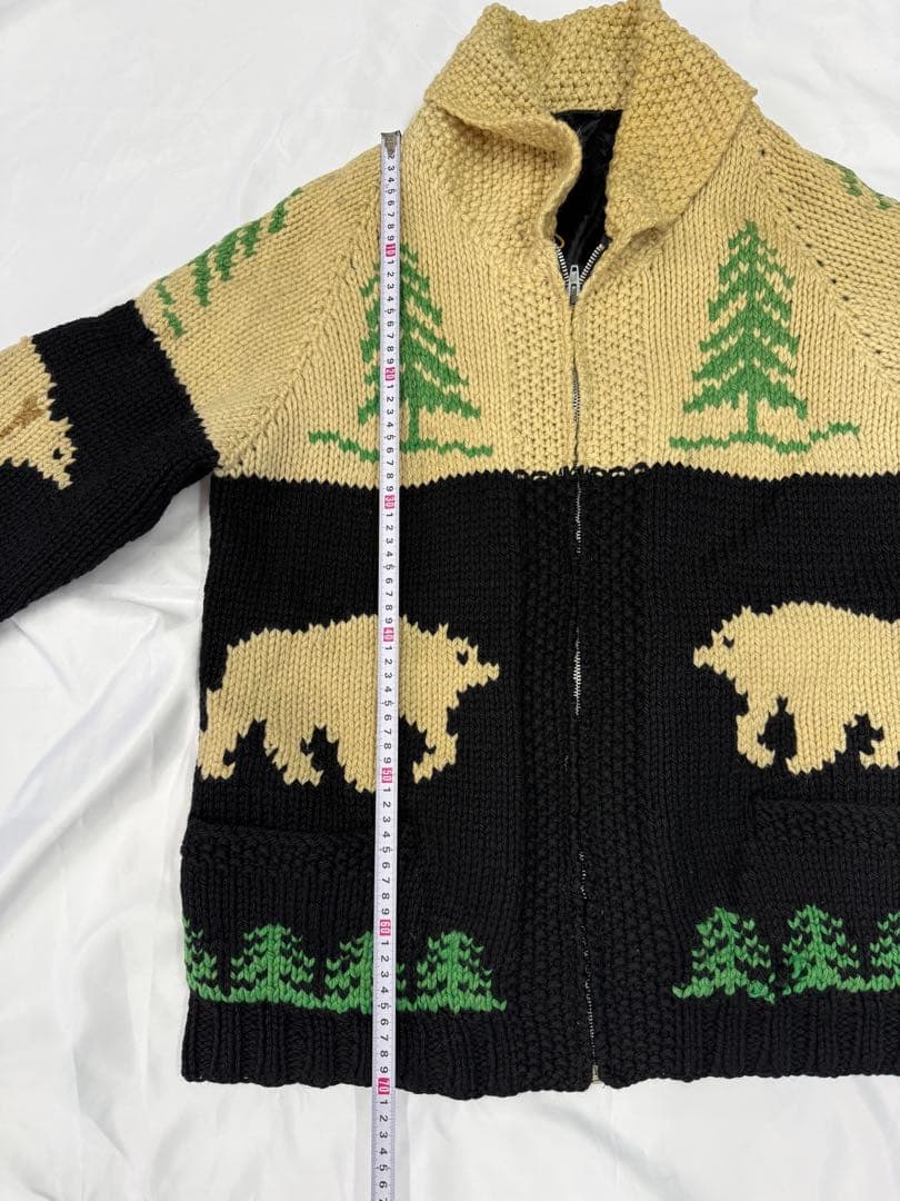 カウチンセーター　ビンテージ　古着　サイズL相当