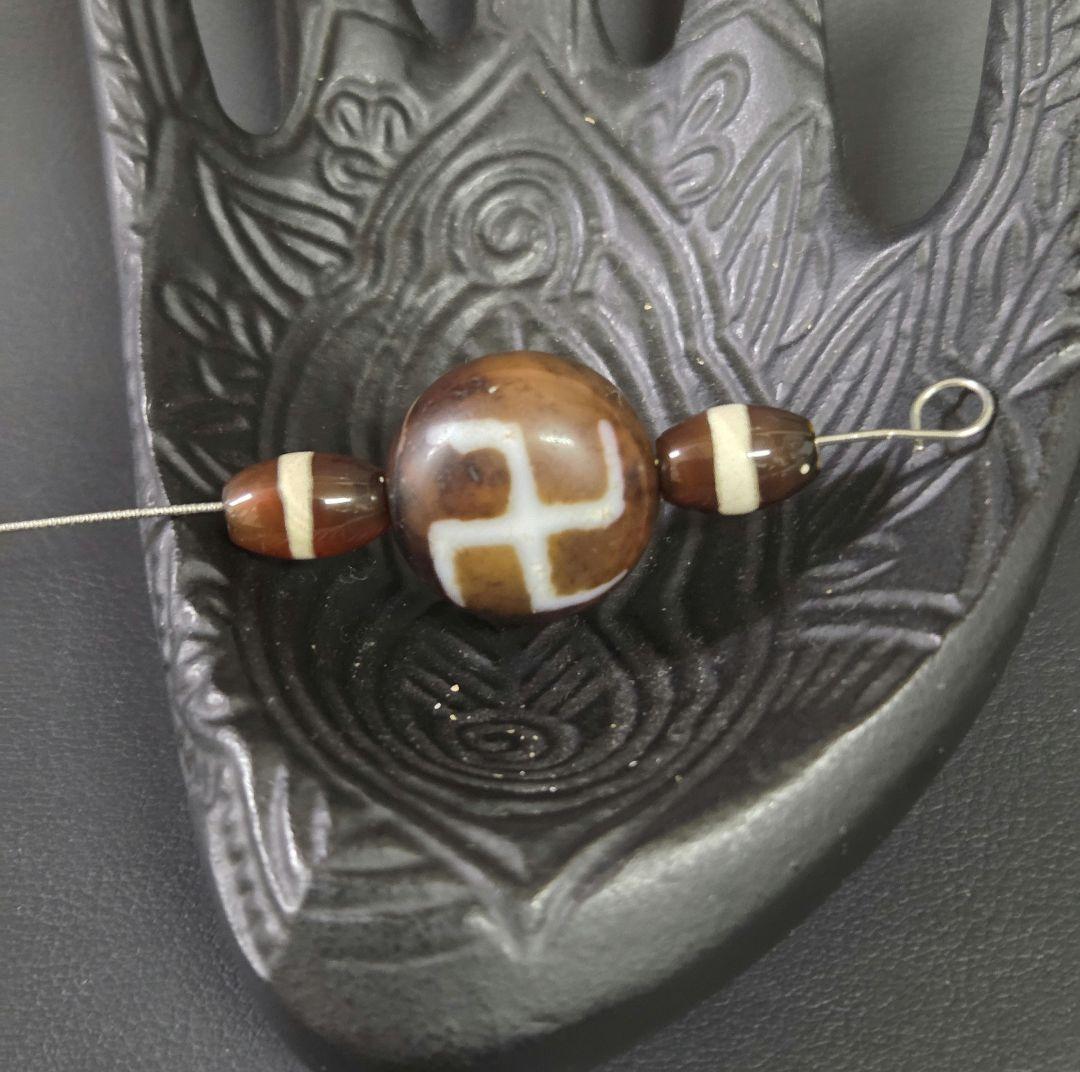 970　天珠　卍一眼天珠　羊眼　板眼　一線　dzibeads！