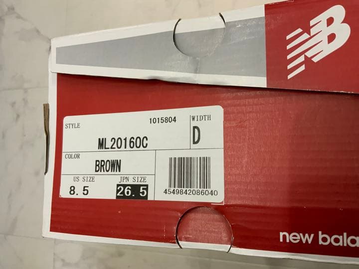【New Balance】ML2016OC レザー　26.５cm 新品未使用