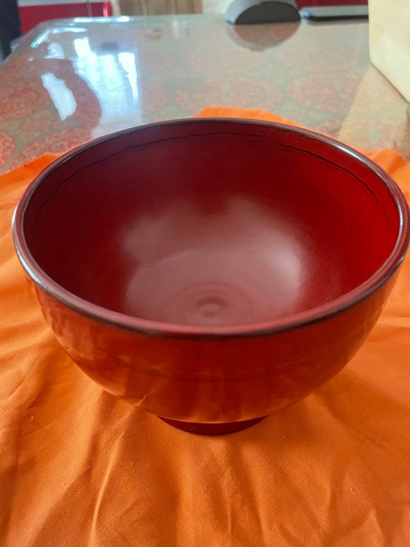 角偉三郎　合鹿椀2客と直筆色紙