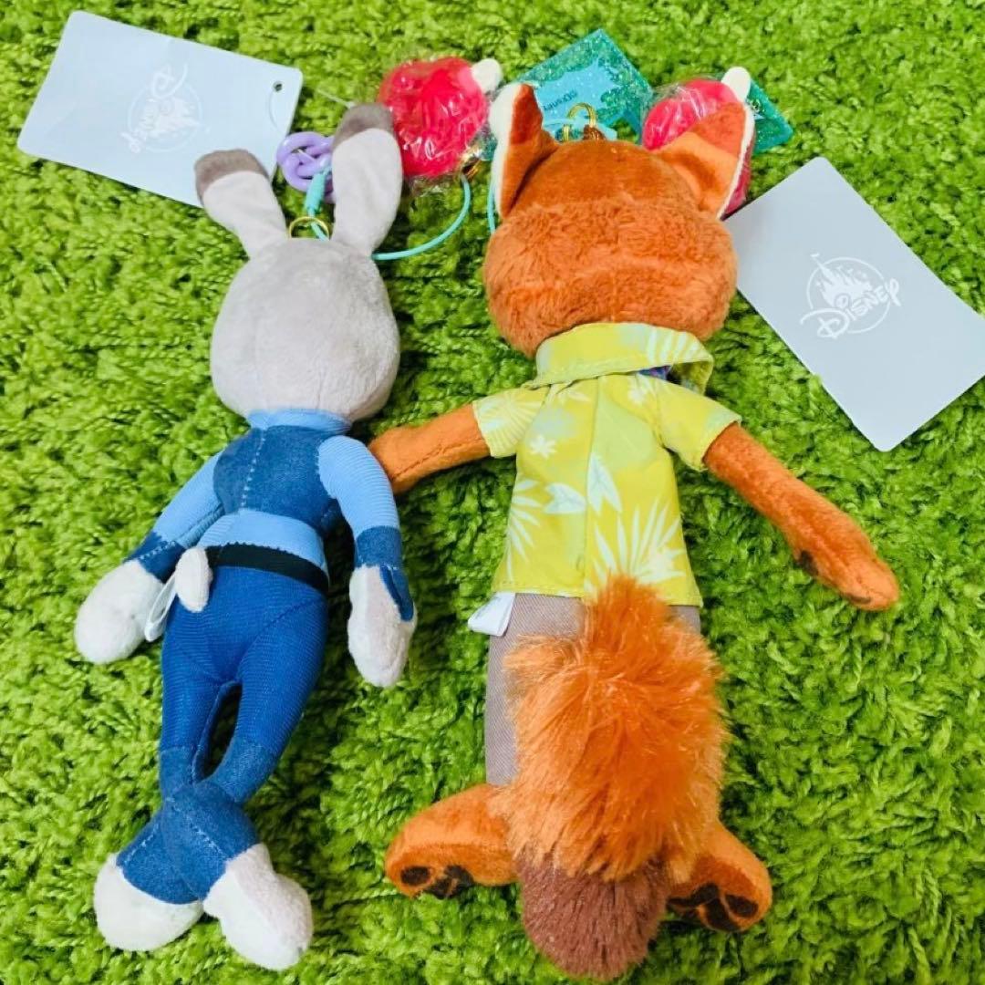 ズートピア　ニック　ジュディ　ぬいぐるみ　キーホルダー　キーチェーン