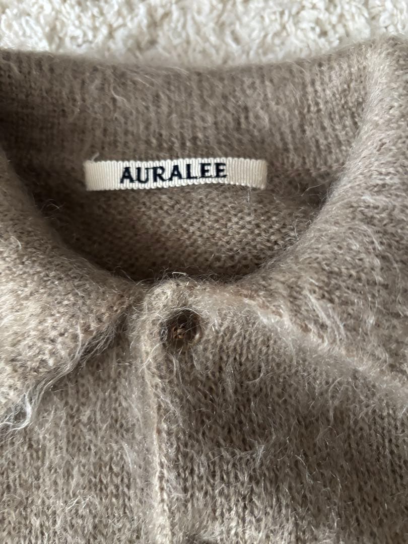 トップス BRUSHED SUPER KID MOHAIR KNIT POLO