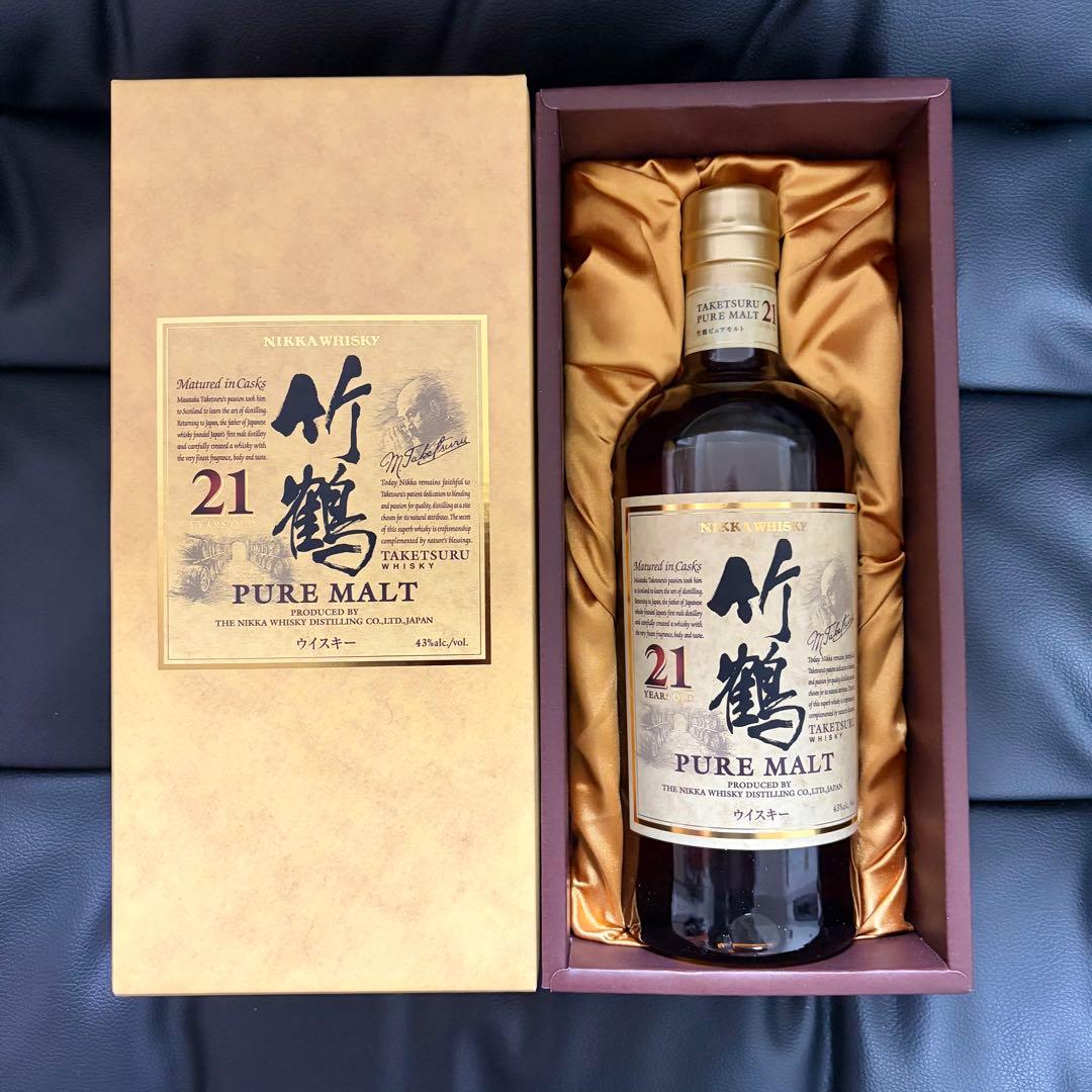 【希少・終売品】竹鶴 ニッカ 21年 ピュアモルト ウイスキー 新品