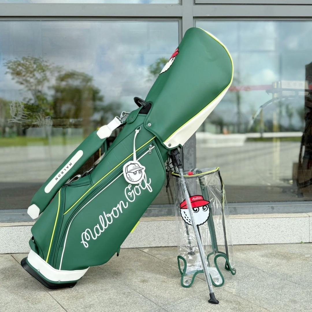 マルボンゴルフ キャディバッグ Malbon Golf　スタンドバッグ 緑色