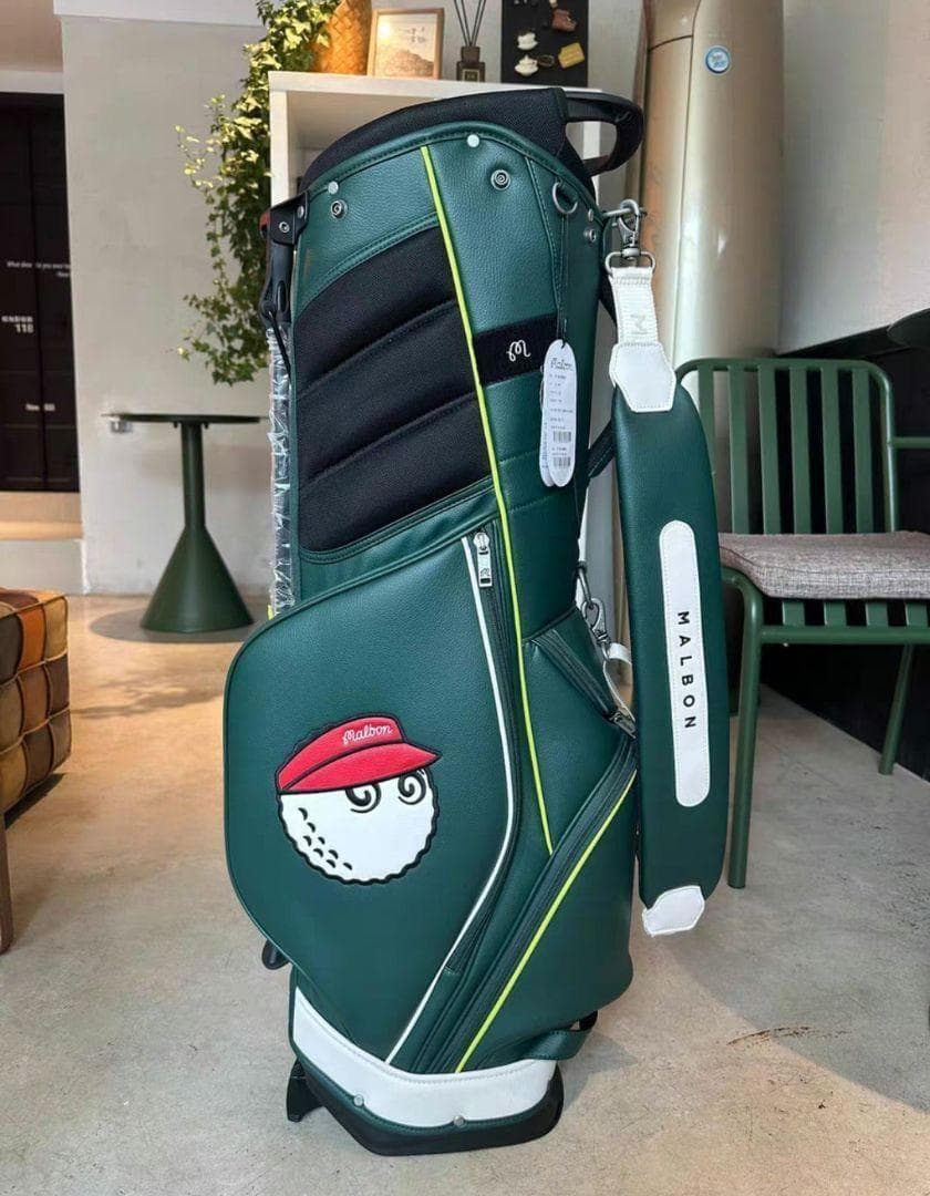 マルボンゴルフ キャディバッグ Malbon Golf　スタンドバッグ 緑色