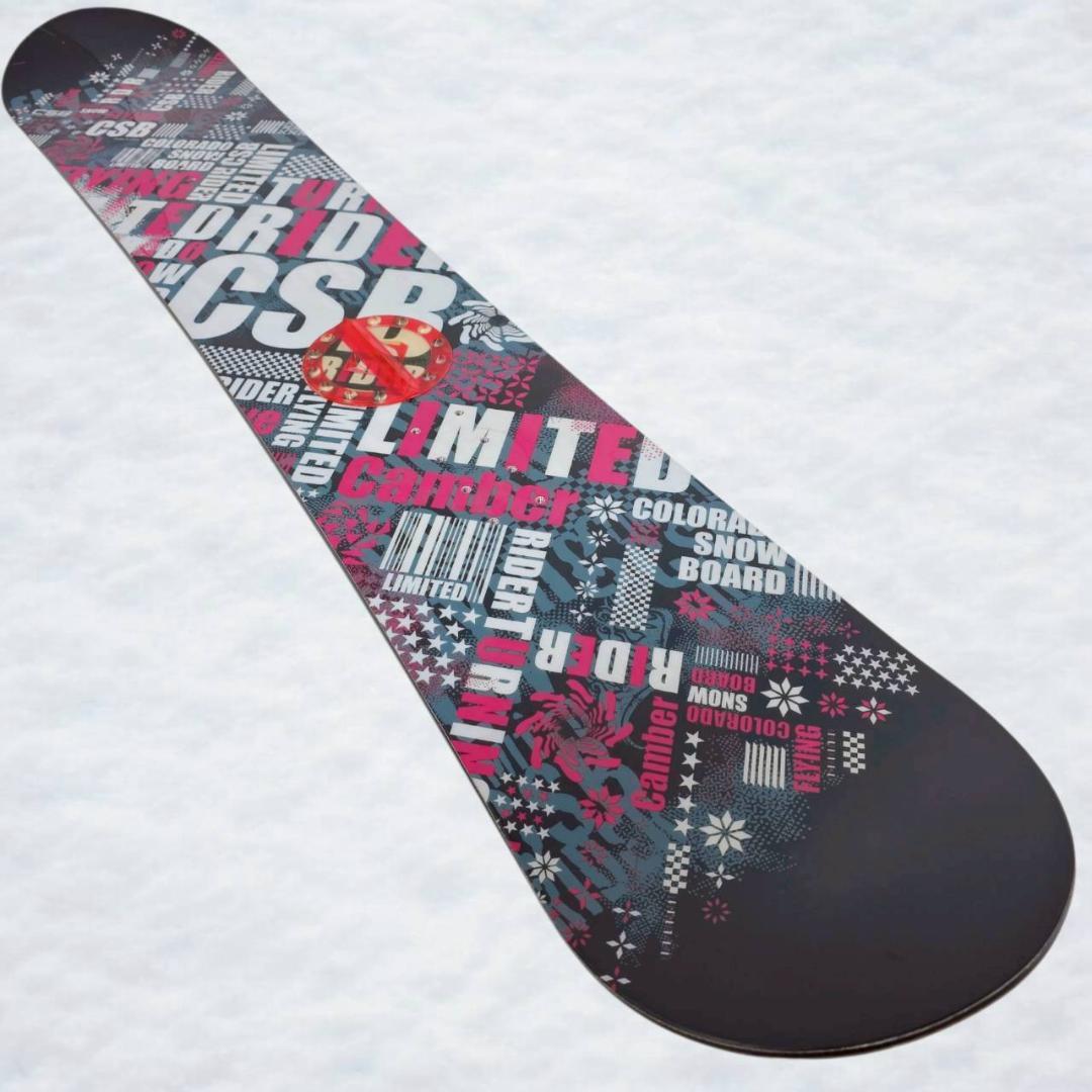 【美品】CSB LIMITED スノーボード キャンバーボード 154cm