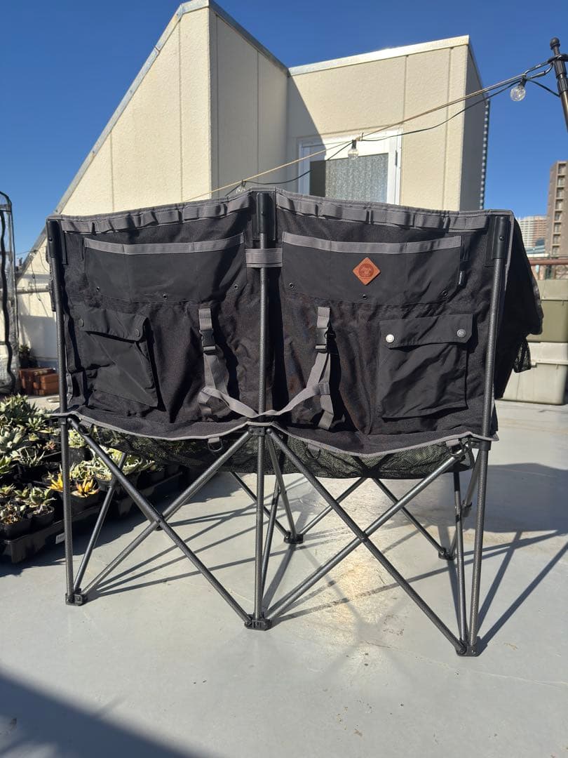 折り畳み2人掛けチェア　アウトドア キャンプ