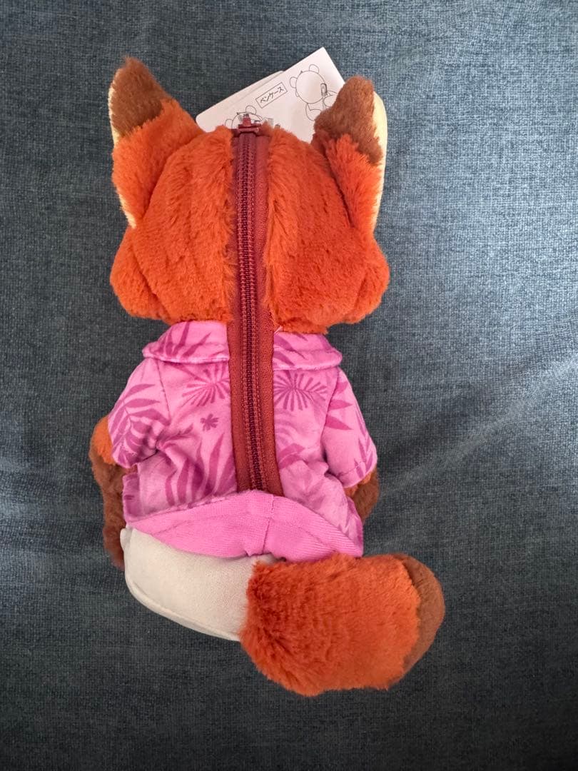 ズートピア2 グッズ　ニックポージーペンケース&肩のりぬいぐるみセット