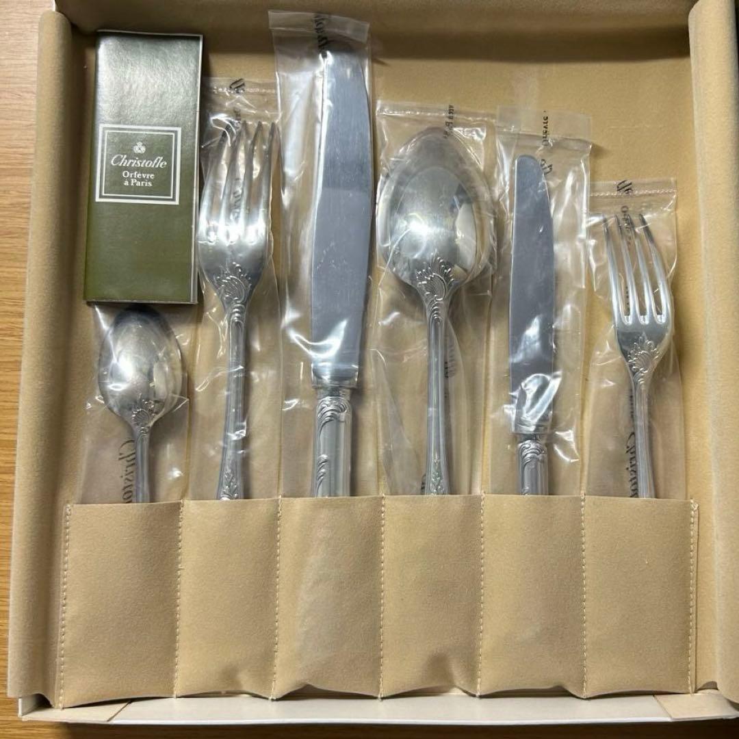 未使用　クリストフル　マルリー　カトラリー 6本セット