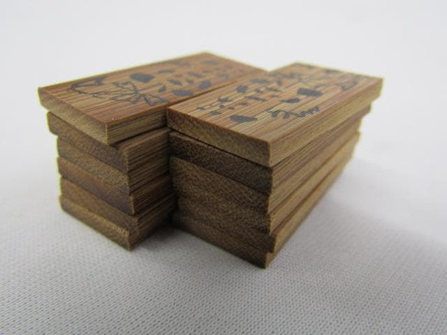 Y4-1203　◇茶道具 香道具 十種香札 ( 白竹製 ) 香用具◇