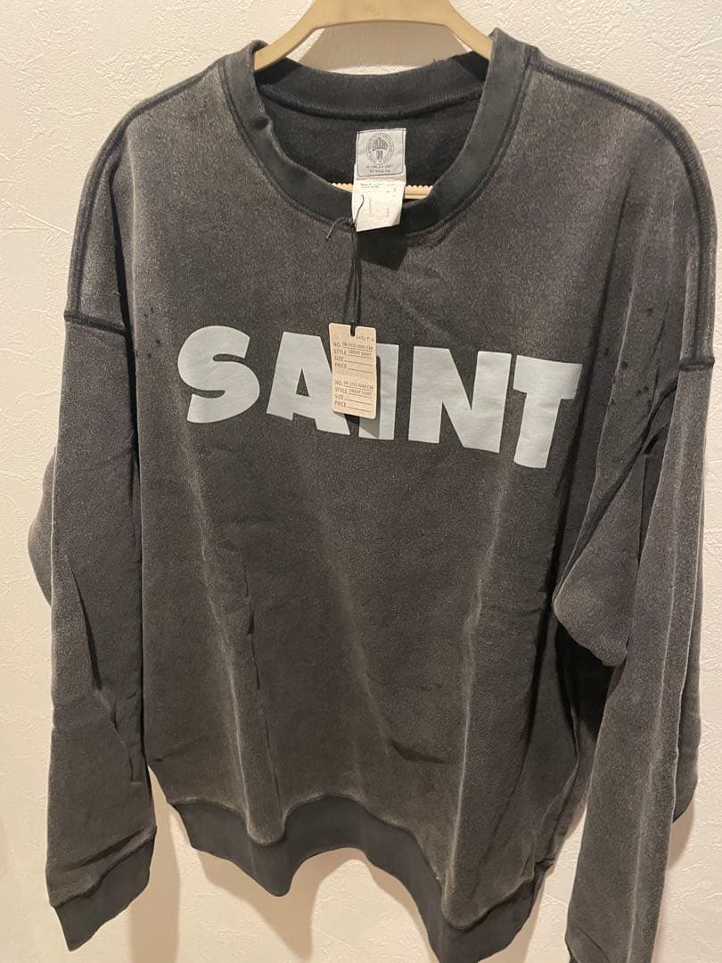 【人気No.1】SAINT M×××× オーソドックススウェットトレーナー袋付き