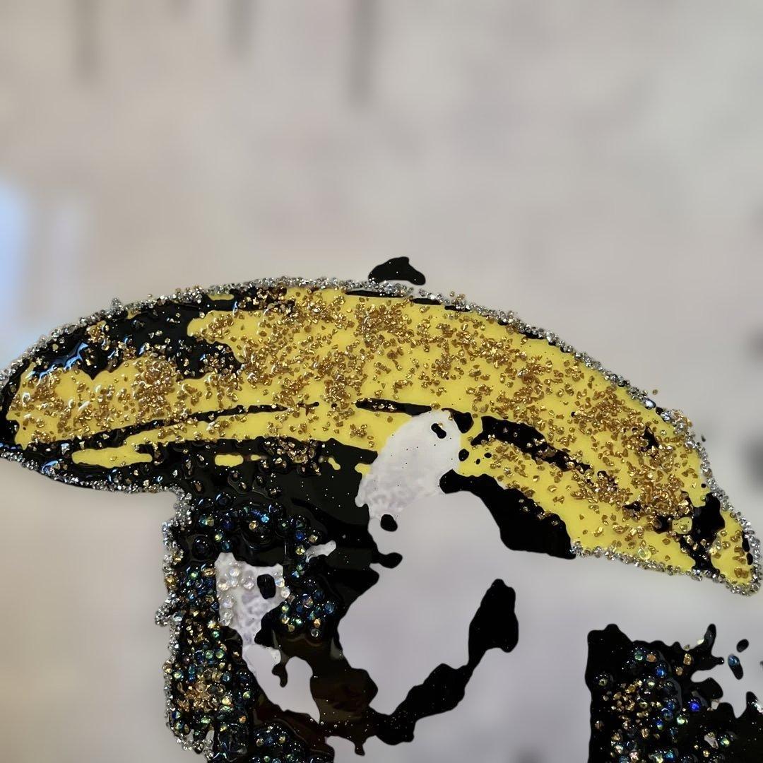 ❤️美品❤️アートパネル　バンクシー チンパンジーとバナナ