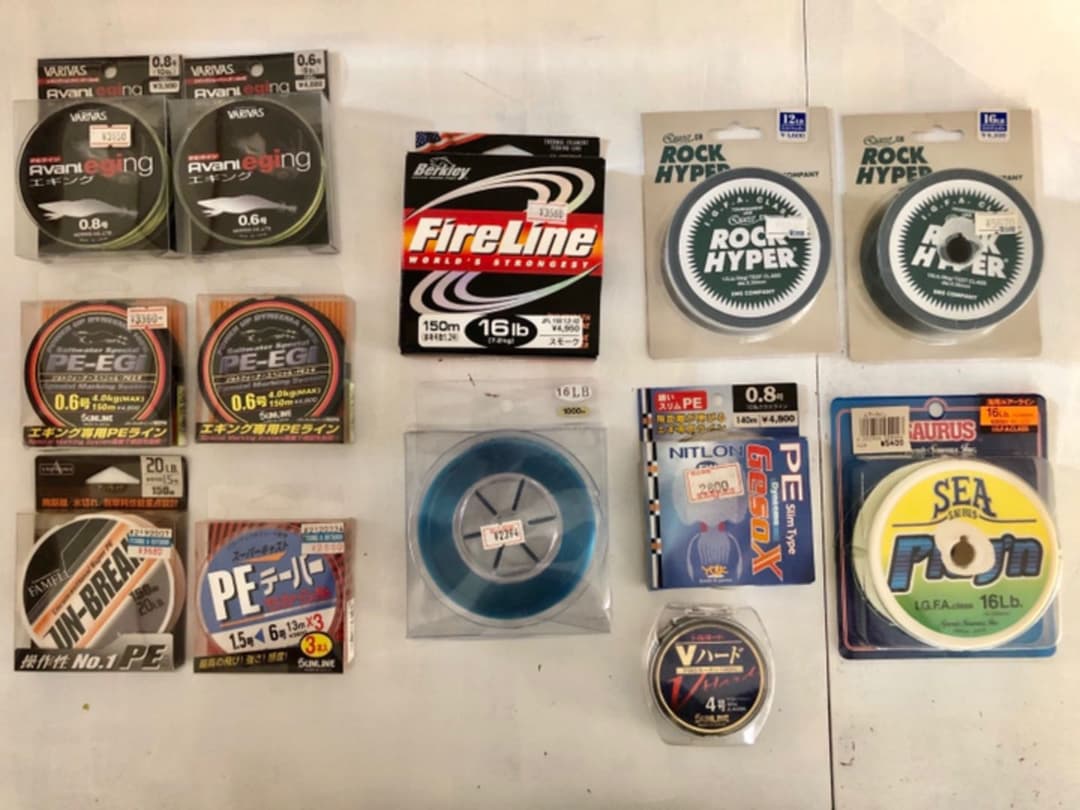 エギンガー　ルアーマン必見　各種ラインセット４～５万円分