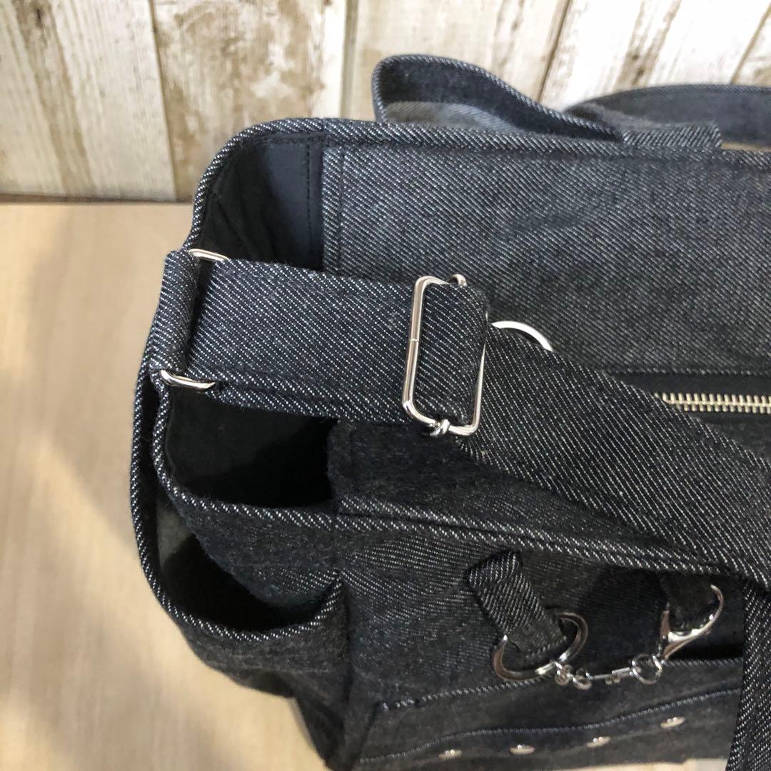 ひめ　トートバッグ　ハンドメイド 2個セット　①黒×AG②黒×S