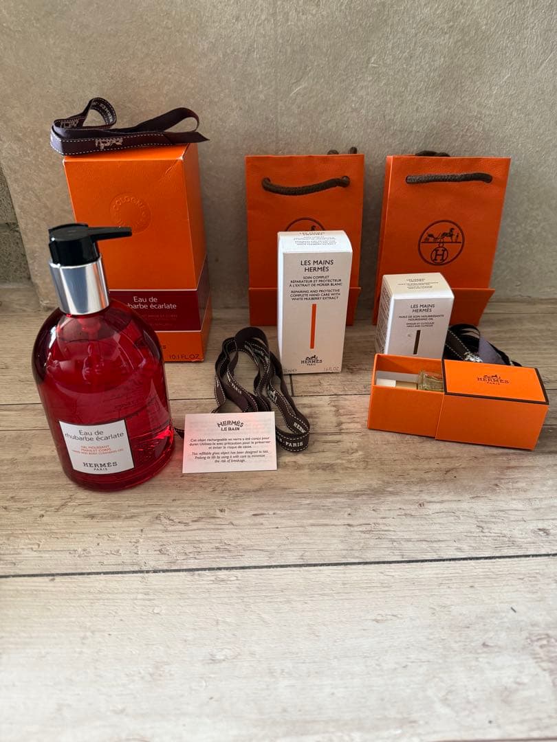 エルメス　バンドボディソープ　ハンドクリーム　ネイルオイル　セット