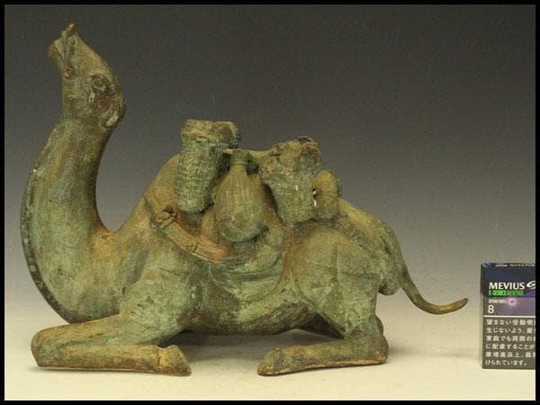 中国美術 青銅 駱駝 置物(LC746)