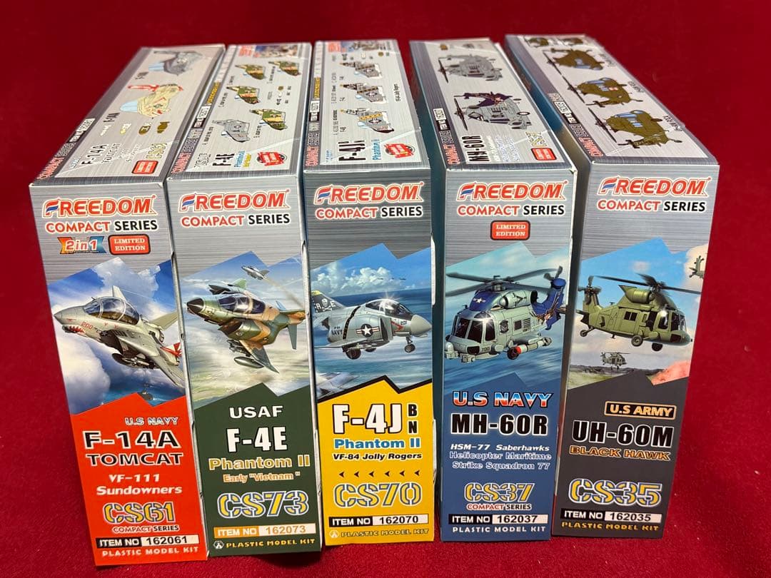 F-14 他 フリーダムモデル コンパクトシリーズ 全5個セット