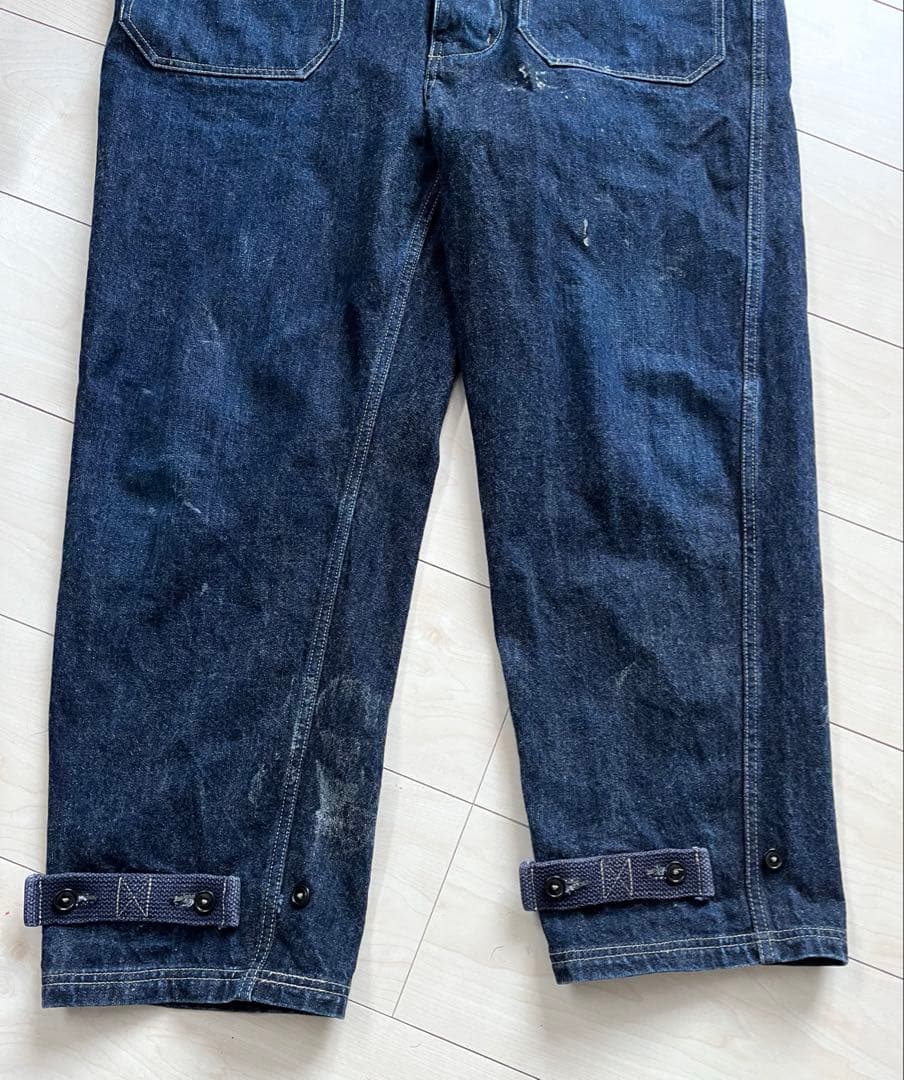 colimbo コリンボ デニム ビブ オーバーオール M カスタム ステンシル