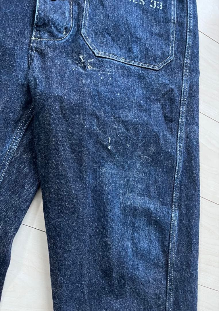 colimbo コリンボ デニム ビブ オーバーオール M カスタム ステンシル