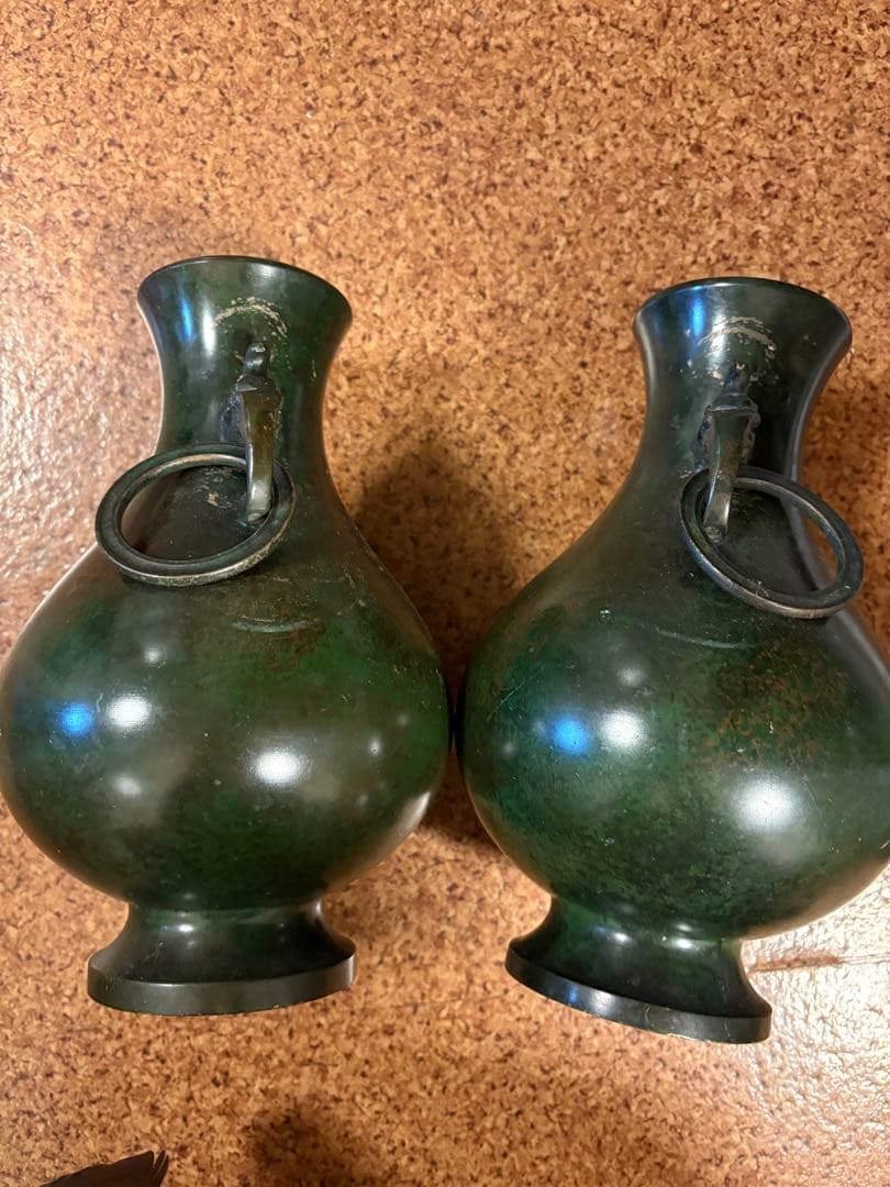 花瓶　骨董、銅製