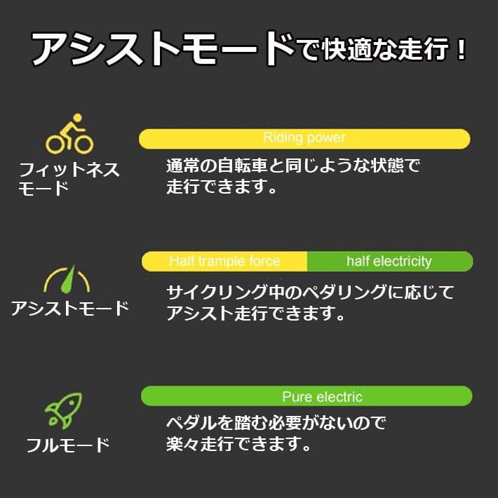 ◯電動自転車 折りたたみ E-BIKE　ブラック　スマート＆スタイリッシュ