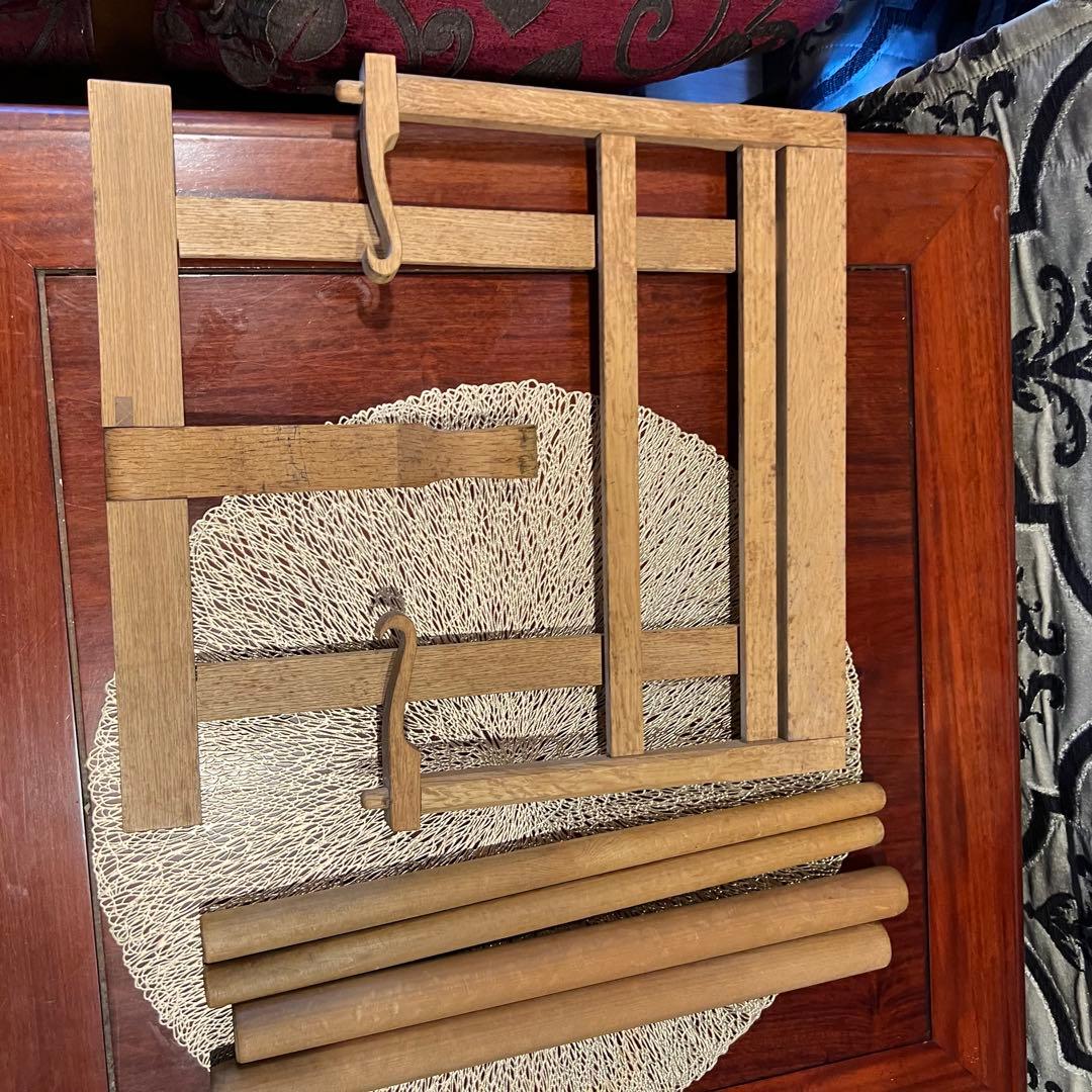 アンティーク　締太鼓　附締太鼓　和太鼓本体　バチ、テレン台付き　和太鼓