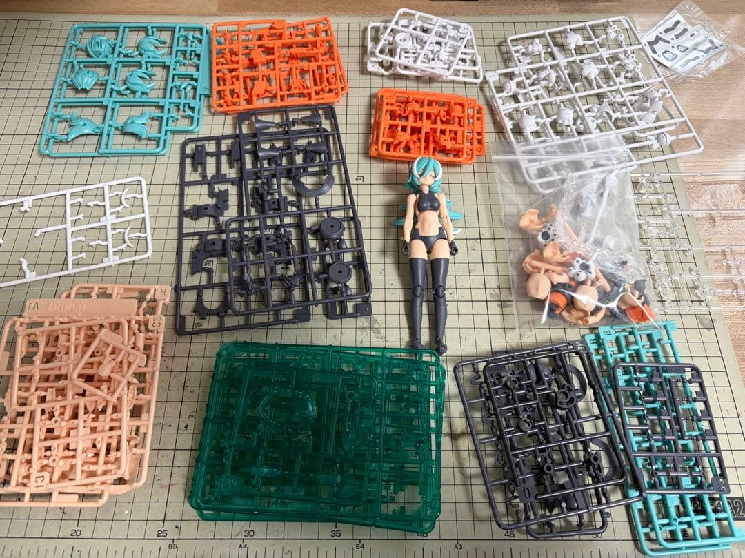 コトブキヤ メガミデバイス PUNI⭐︎MOFU ラン他余剰パーツ&デカール