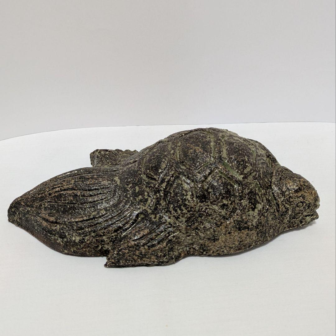 亀掛け花入　萬古焼　露光窯　陶器 冬芝文廣造　亀形　共箱