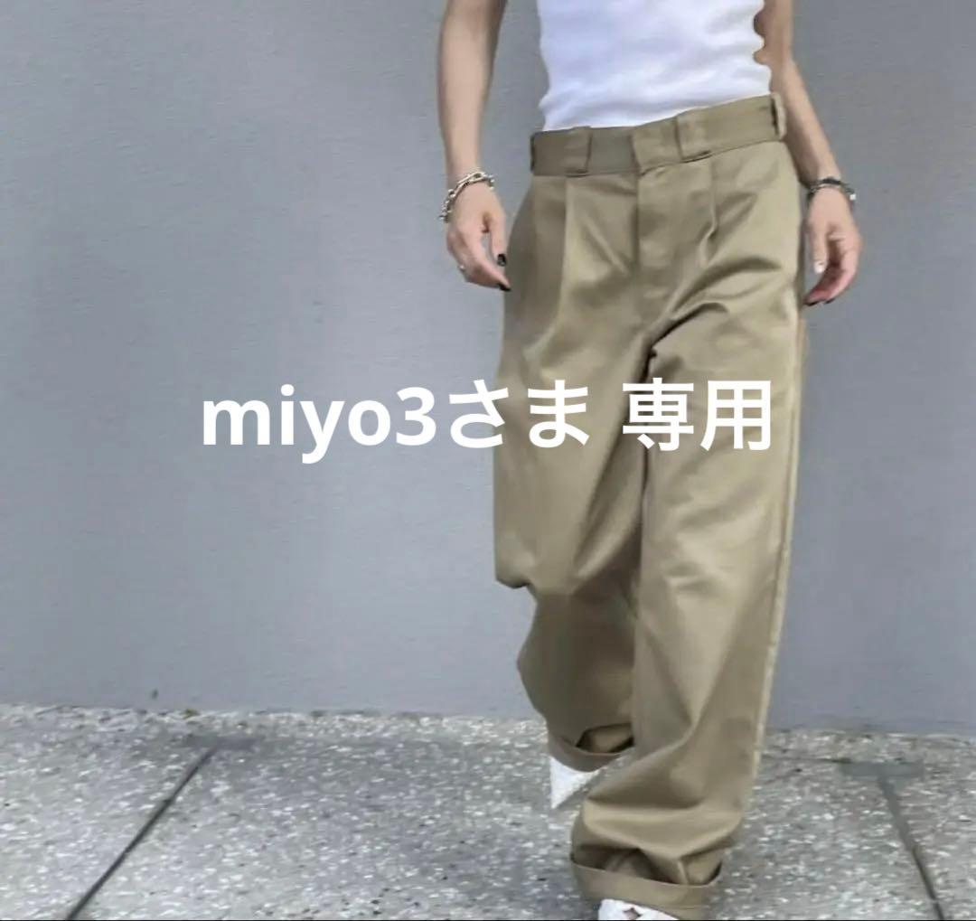miyo3新品未使用　ok.soon×dickies ワイドチノパンツ L