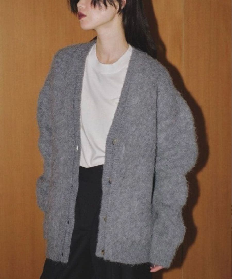 TODAYFUL ブラッシュドVネックカーディガン