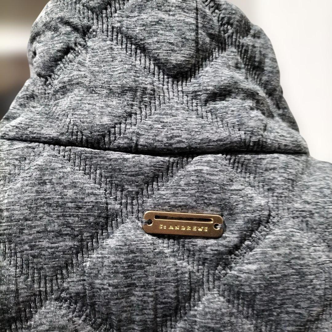 一度使用のみグレー キルティングジャケット レディース