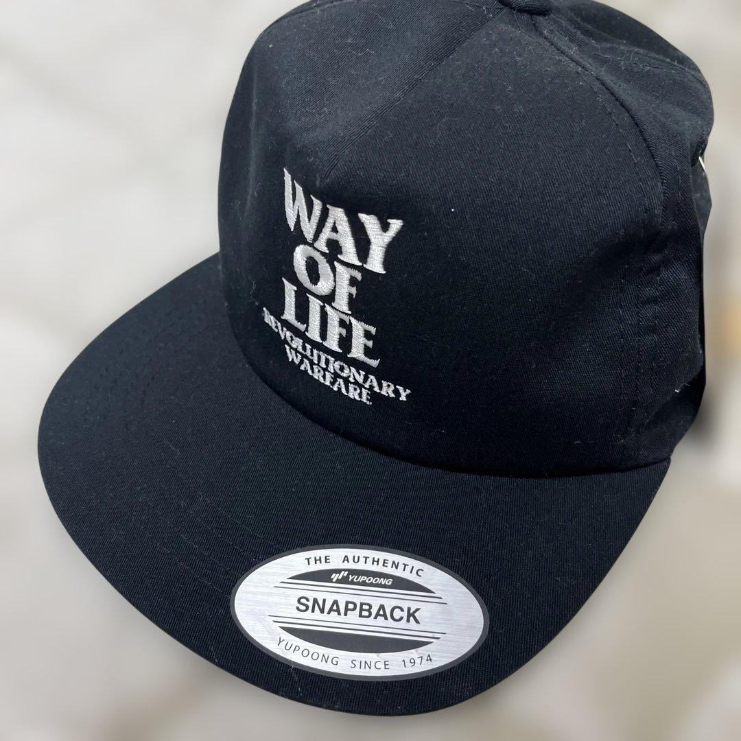 WAY OF LIFE スナップバックキャップ ブラック