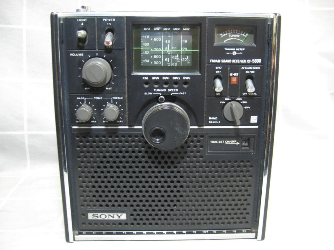 ソニー ICF-5800 スカイセンサー BCLラジオ 綺麗なジャンク品