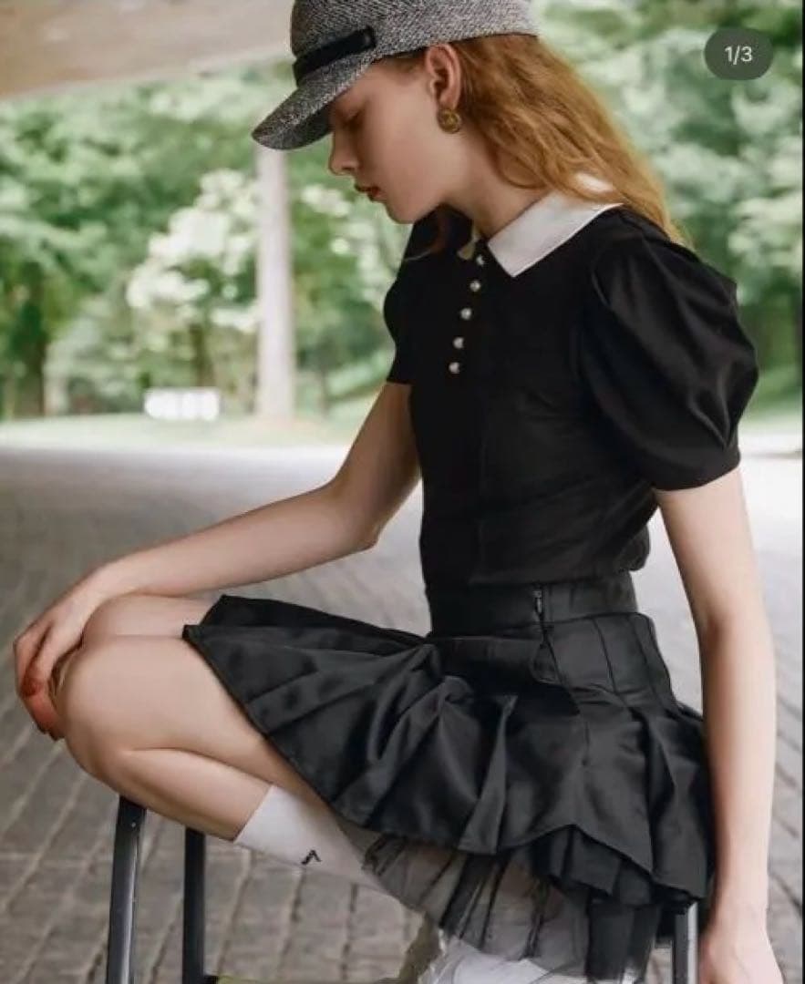 【完売品】eimygolf ビスチェシームポロシャツ