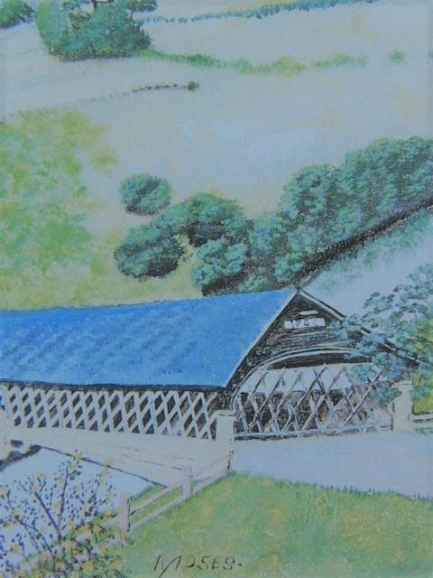 グランマ・モーゼス、『ミズーリ』、希少画集画、状態良好、新品高級額装付