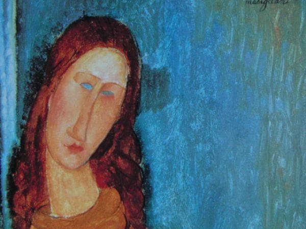 アメデオ・モディリアーニ、【ジャンヌ・エビュテルヌの肖像】、高級画集画、状態良好